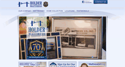 Desktop Screenshot of holdermattress.com