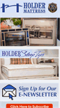 Mobile Screenshot of holdermattress.com